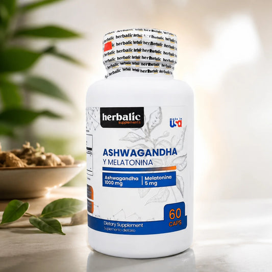 Ashwagandha + Melatonina Herbalic 60 Caps | Sueño y Estrés