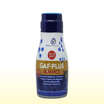 GAF-PLUS ADVANCE – Suplemento líquido de magnesio y potasio – 300 ml