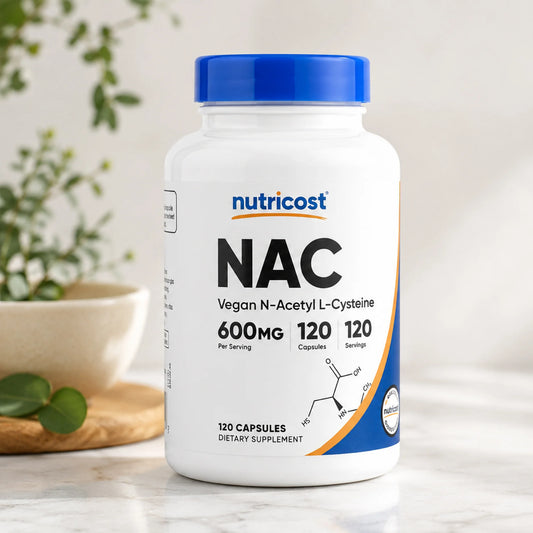 NAC Nutricost 600mg 120 Cápsulas | Soporte Antioxidante