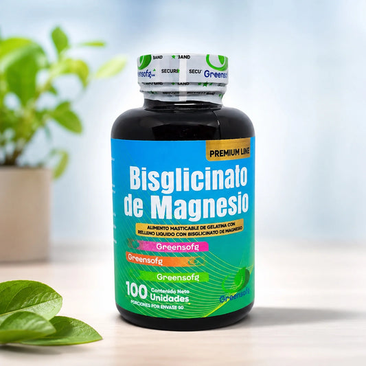 Bisglicinato de Magnesio Greensofg 100 Unidades Relajación