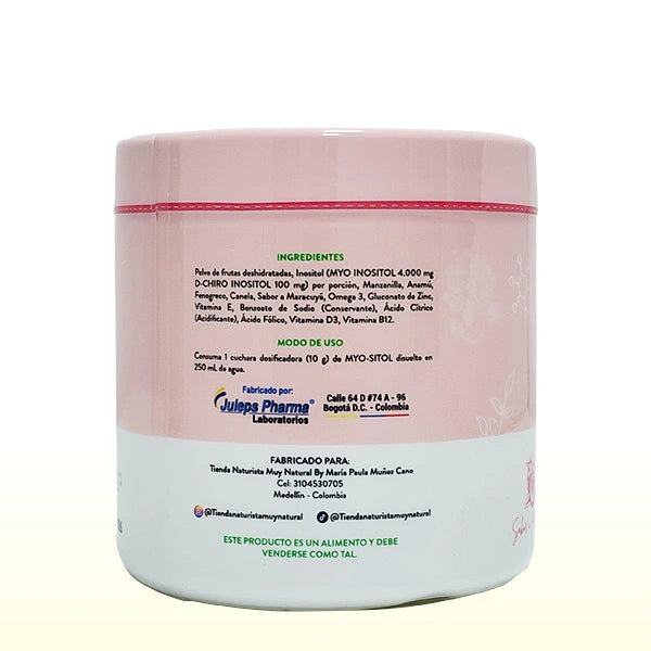 MYO-SITOL – Mezcla en polvo con Inositol y Vitaminas – 300 g MUY NATURAL