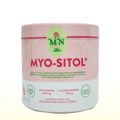 MYO-SITOL – Mezcla en polvo con Inositol y Vitaminas – 300 g MUY NATURAL