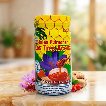 Jalea Pulmonar 240 ml Los Tres Aceites | Tos y Defensas