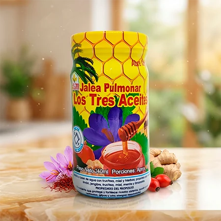Jalea Pulmonar 240 ml Los Tres Aceites | Tos y Defensas