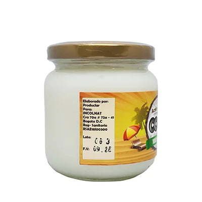 Aceite de Coco 230 ml 100% Natural | Piel, Cabello y Cocina