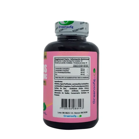 Probióticos FOS y Zinc | Flora Íntima y Equilibrio Femenino