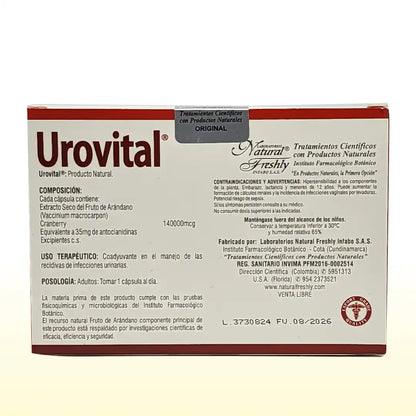 Urovital blister x 60 cápsulas - Freshly